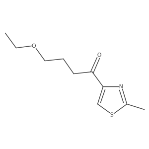 4-Ethoxy-1-(2-methyl-4-thiazolyl)-1-butanone Structure