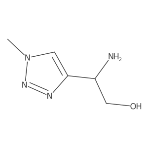 (2R)-2-amino-2-(1-methyl-1H-1,2,3-triazol-4-yl)ethan-1-ol结构式