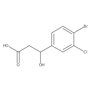 (3R)-3-(4-bromo-3-chlorophenyl)-3-hydroxypropanoic acid Structure
