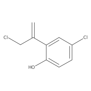 4-Chloro-2-(3-chloroprop-1-en-2-yl)phenol Structure