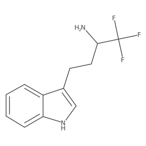 1,1,1-trifluoro-4-(1H-indol-3-yl)butan-2-amine结构式