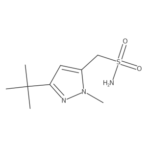 (3-tert-butyl-1-methyl-1H-pyrazol-5-yl)methanesulfonamide结构式