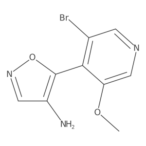 5-(3-Bromo-5-methoxypyridin-4-yl)-1,2-oxazol-4-amine结构式