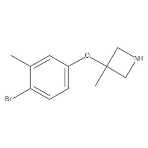 3-(4-Bromo-3-methylphenoxy)-3-methylazetidine结构式