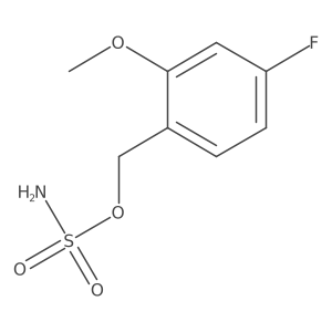 (4-Fluoro-2-methoxyphenyl)methyl sulfamate结构式