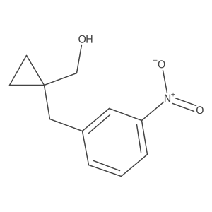 {1-[(3-Nitrophenyl)methyl]cyclopropyl}methanol Structure