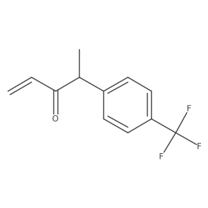 4-[4-(Trifluoromethyl)phenyl]pent-1-en-3-one结构式