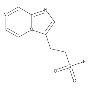 2-{Imidazo[1,2-a]pyrazin-3-yl}ethane-1-sulfonyl fluoride结构式