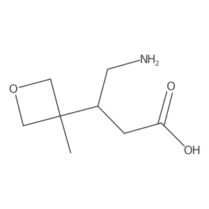 4-Amino-3-(3-methyloxetan-3-yl)butanoic acid Structure