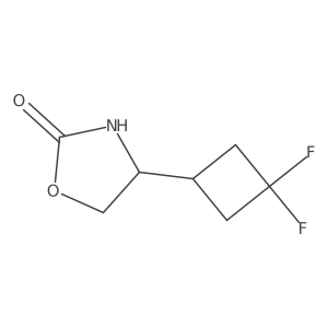 4-(3,3-Difluorocyclobutyl)-1,3-oxazolidin-2-one结构式