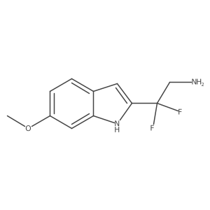2,2-difluoro-2-(6-methoxy-1H-indol-2-yl)ethan-1-amine Structure