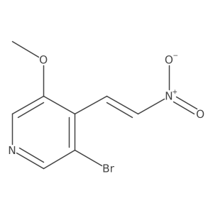 3-Bromo-5-methoxy-4-(2-nitroethenyl)pyridine Structure