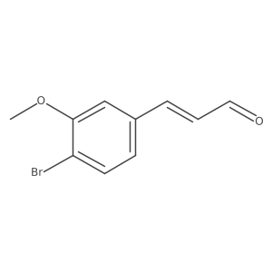 3-(4-Bromo-3-methoxyphenyl)prop-2-enal Structure