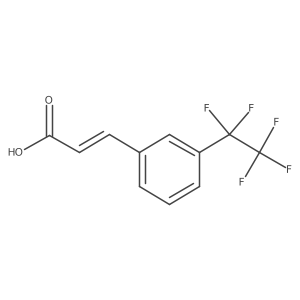 3-(Pentafluoroethyl)-(E)-cinnamic acid Structure