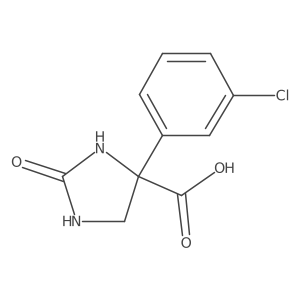 4-(3-Chlorophenyl)-2-oxoimidazolidine-4-carboxylic acid Structure