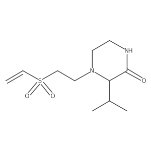 4-(2-Ethenylsulfonylethyl)-3-propan-2-ylpiperazin-2-one Structure