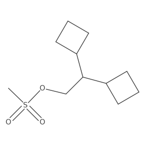 2,2-Dicyclobutylethyl methanesulfonate结构式