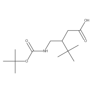 3-({[(Tert-butoxy)carbonyl]amino}methyl)-4,4-dimethylpentanoic acid Structure