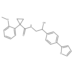 N-(2-(4-(furan-2-yl)phenyl)-2-hydroxyethyl)-1-(2-methoxyphenyl)cyclopropane-1-carboxamide Structure