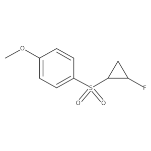 rel-1-(((1R,2R)-2-Fluorocyclopropyl)sulfonyl)-4-methoxybenzene结构式