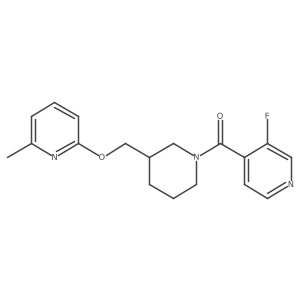 3-Fluoro-4-(3-{[(6-methylpyridin-2-yl)oxy]methyl}piperidine-1-carbonyl)pyridine结构式