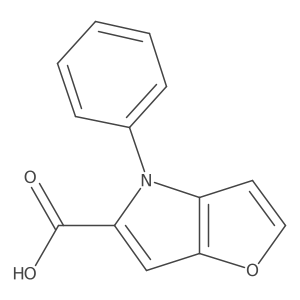 4-phenyl-4H-furo[3,2-b]pyrrole-5-carboxylic acid Structure