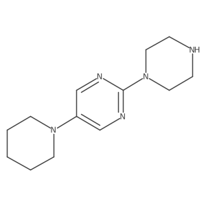2-(Piperazin-1-yl)-5-(piperidin-1-yl)pyrimidine结构式