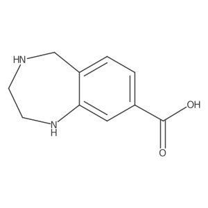 2,3,4,5-tetrahydro-1H-1,4-benzodiazepine-8-carboxylic acid结构式