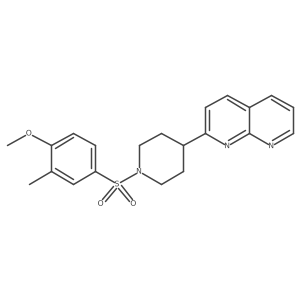 2-[1-(4-Methoxy-3-methylbenzenesulfonyl)piperidin-4-yl]-1,8-naphthyridine Structure