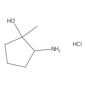 trans-2-Amino-1-methyl-cyclopentanol hydrochloride Structure