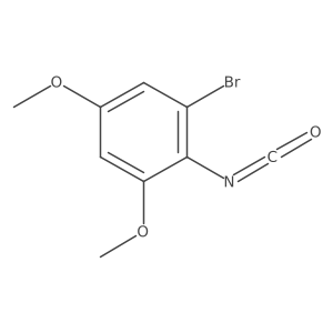 1-Bromo-2-isocyanato-3,5-dimethoxybenzene结构式