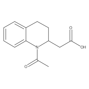2-(1-Acetyl-1,2,3,4-tetrahydroquinolin-2-yl)acetic acid结构式
