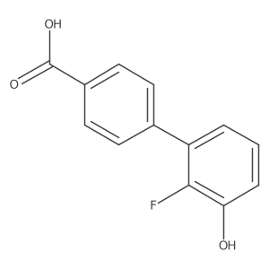 2'-Fluoro-3'-hydroxy-[1,1'-biphenyl]-4-carboxylic acid结构式