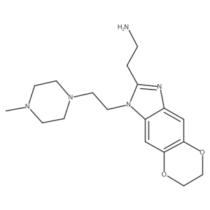 2-{6-[2-(4-Methylpiperazin-1-yl)ethyl]-10,13-dioxa-4,6-diazatricyclo[7.4.0.0,3,7]trideca-1,3(7),4,8-tetraen-5-yl}ethan-1-amine Structure