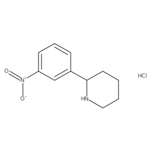 2-(3-Nitrophenyl)piperidinehydrochloride结构式
