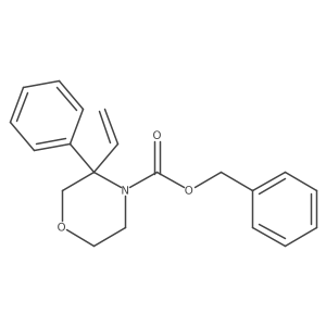Benzyl 3-ethenyl-3-phenylmorpholine-4-carboxylate结构式