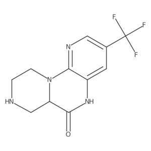 (R)-3-(Trifluoromethyl)-7,8,9,10-tetrahydro-5H-pyrazino[1,2-a]pyrido[3,2-e]pyrazin-6(6aH)-one Structure
