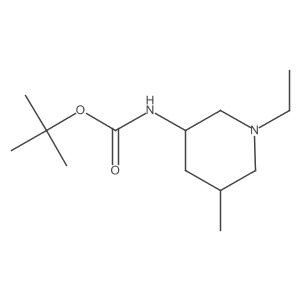 tert-butyl N-[(3R,5S)-1-ethyl-5-methylpiperidin-3-yl]carbamate Structure