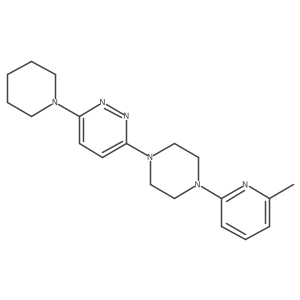 3-[4-(6-Methylpyridin-2-yl)piperazin-1-yl]-6-(piperidin-1-yl)pyridazine结构式
