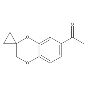 1-(3H-Spiro[benzo[b][1,4]dioxine-2,1'-cyclopropan]-7-yl)ethan-1-one Structure