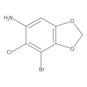 7-Bromo-6-chlorobenzo[d][1,3]dioxol-5-amine Structure