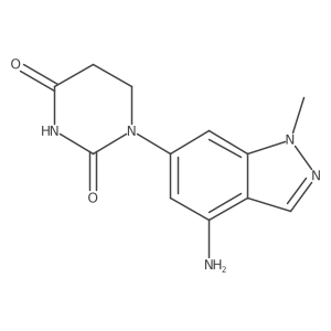 1-(4-amino-1-methyl-1H-indazol-6-yl)-1,3-diazinane-2,4-dione结构式