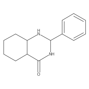 2-phenyl-2,3,4a,5,6,7,8,8a-octahydro-1H-quinazolin-4-one Structure