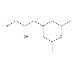 1-amino-3-[(2R,6S)-2,6-dimethylmorpholin-4-yl]propan-2-ol Structure
