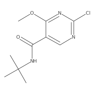 2-Chloro-N-(1,1-dimethylethyl)-4-methoxy-5-pyrimidinecarboxamide Structure