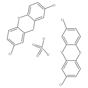 Bis(3,7-dichloropheniodoxin-5-ium) sulfate Structure