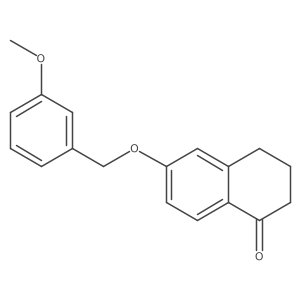 6-(3-Methoxybenzyloxy)-3,4-dihydronaphthalen-1(2h)-one Structure