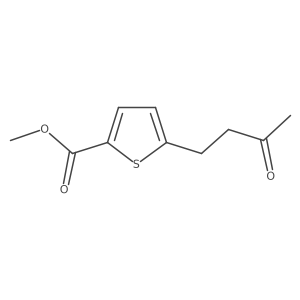 Methyl 5-(3-oxobutyl)thiophene-2-carboxylate Structure