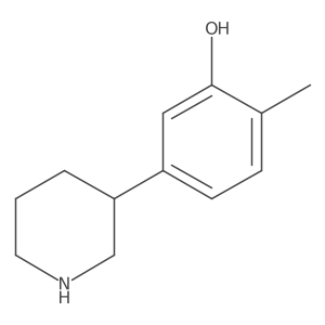 2-Methyl-5-(3R)-3-piperidinylphenol Structure