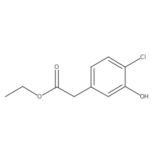 Ethyl 4-chloro-3-hydroxyphenylacetate结构式